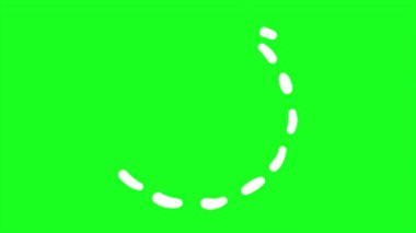 Yeşil ekran arkaplanlı ok canlandırması