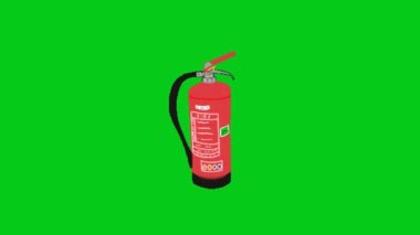 Yangın musluğu yeşil ekranda.