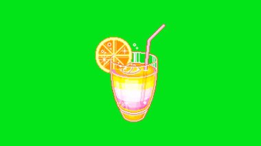 Yeşil ekranda limonata turunçusu