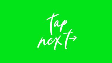 Renk tuşunda eylem animasyonuna dokunun çağrısı