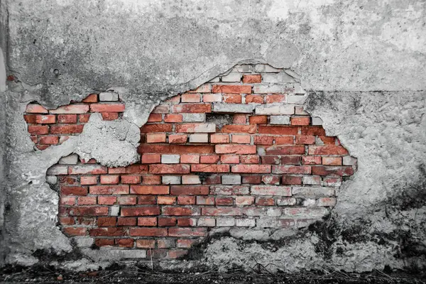 tuğla ve çatlak duvar