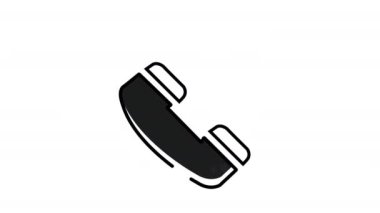 İletişim ve desteği temsil eden sohbet baloncuklu animasyon telefon simgesi