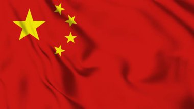 Gerçekçi Kumaş Dokusuyla Çin Bayrağını Dalgalamak