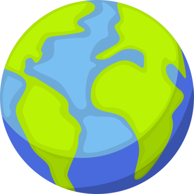 Dünya Gezegeni İllüstrasyonu, Küresel İletişim ve Çevre Kavramı