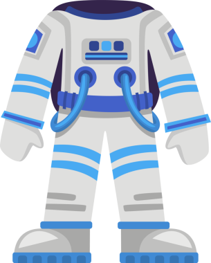 Astronot uzay giysisi çizimi