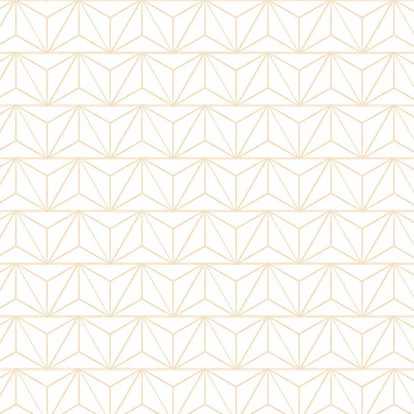 İnce turuncu çizgileri, üçgen şekilleri ve beyaz arkaplanda temiz, simetrik bir düzeniyle minimalist bir geometrik desen..