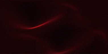 Akan Parçacıklarla Soyut Tekno Arkaplan Karanlık Minimalist Tasarım ve Kızıl Kozmik Enerji