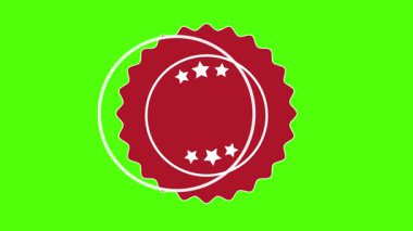 Onay İçin Kırmızı Dairesel Onay Damgası Resmi Kalite Mührü