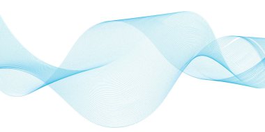 Akan Çizgilerle Soyut Mavi Dalga Arkaplanı