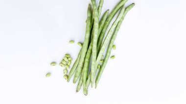 Beyaz Tohumlu Yeşil Fasulye Üst Görünümü