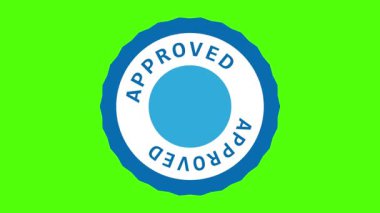 Kurdeleli ve Yıldız Mühür Canlandırmalı Rozet Vektörünü Onayla