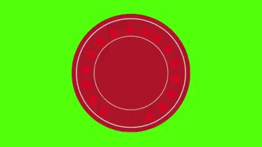 Animasyon Onaylanmış Damga Dairesel İş ve Kalite Kontrol Hareketi Grafiksel Mühürleme