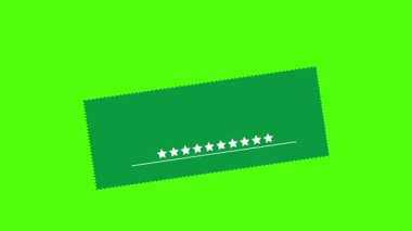 Canlandırılmış Reddedilmiş Kumaş Etiketi Kalite Denetimi için Yeşil Tekstil Hareketi Grafiği