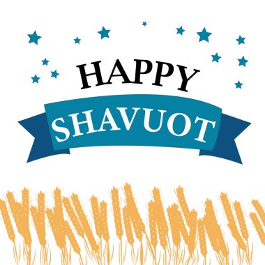 Mutlu Shavuot Bayrağı Yahudi Festivali için