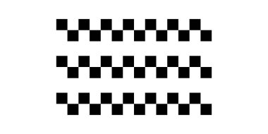 Motorsport ve Hız Etkinlikleri için Çoklu Damalı Yarış Çizgili Sembolleri