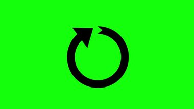 Arrow and Symbol Icon Animations on Green Screen Background