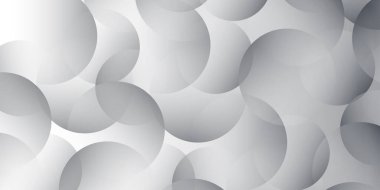 Soyut geometrik gri şekil. Gri arka planda bilim ve tıp konsepti. Gri daire halkaları olan bir arka plan. Çember farklılığı şekilli gri gradyan minimal vektör arkaplanı.