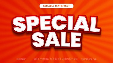 Mevsimsel Tanıtımlar ve E-ticaret anlaşmaları için Kalın Metin Efektli Özel Satış Sayısal Sancağı