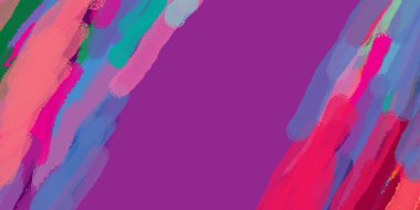 Taranmış Boyalı Soyut Arkaplan. Fırça darbesi ile boyanmış. Sanatsal canlılık ve renkli duvar kağıdı