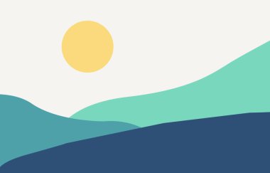 soyut renkli modern ve minimal sanat arkaplanı
