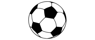 futbol futbolu izole ikon tasarımı, vektör illüstrasyon grafiği