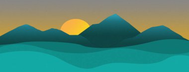 Dağlar ve ağaçlarla kaplı dağ manzarası