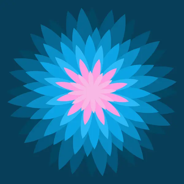 Soyut arkaplan. mavi ve pembe çiçek