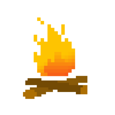 şenlik ateşi simgesi tasarımı, vektör 10 grafik