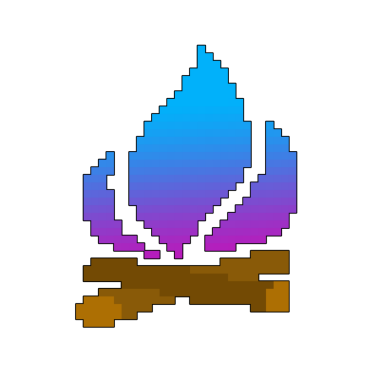 şenlik ateşi piksel resim simgesi