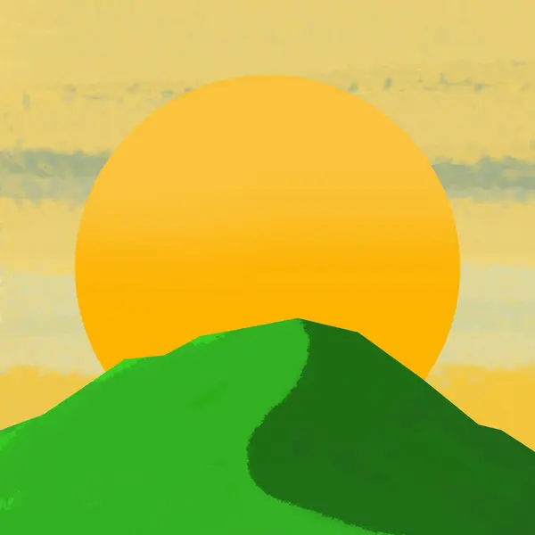 dağ manzarası. vektör çizim.