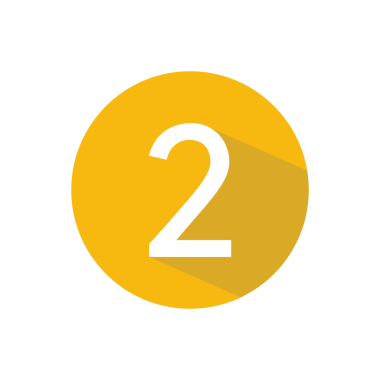 2 numaralı simge vektör illüstrasyonu