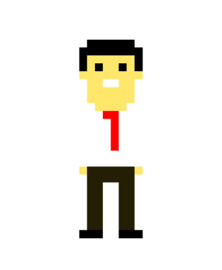 İş adamı ikonu. vektör illüstrasyonu