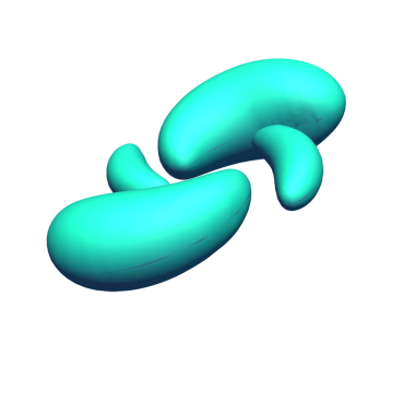 Renkli bir balonun 3 boyutlu görüntüsü