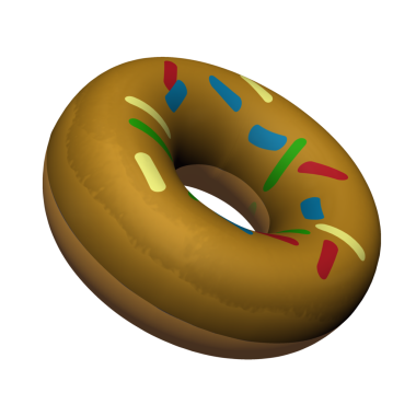 renkli buzlanma ile çörek