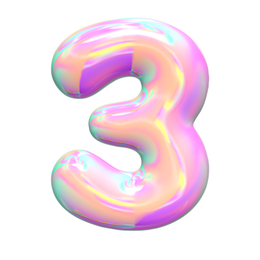 Muhteşem 3 boyutlu altın metalik sayılar ve harfler..