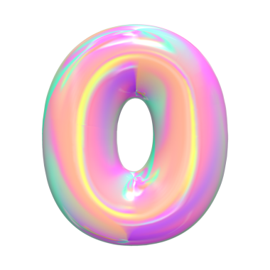 Muhteşem 3 boyutlu altın metalik sayılar ve harfler..