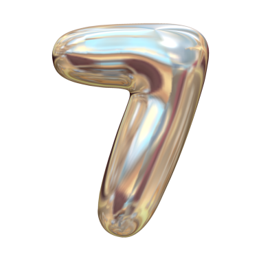 Muhteşem 3 boyutlu altın metalik sayılar ve harfler..