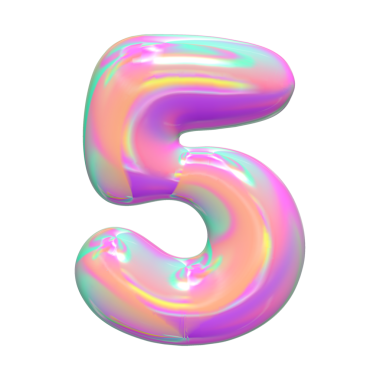 Muhteşem 3 boyutlu altın metalik sayılar ve harfler..