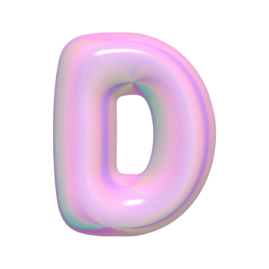 Muhteşem 3 boyutlu altın metalik sayılar ve harfler..