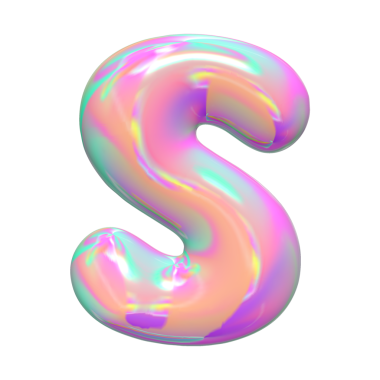 Muhteşem 3 boyutlu altın metalik sayılar ve harfler.