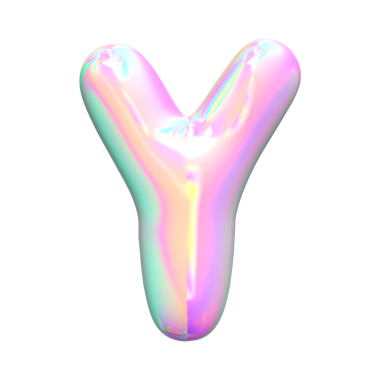 Muhteşem 3 boyutlu altın metalik sayılar ve harfler.