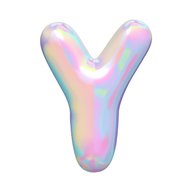 Muhteşem 3 boyutlu altın metalik sayılar ve harfler.