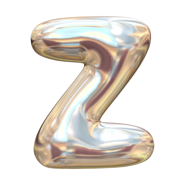 Muhteşem 3 boyutlu altın metalik sayılar ve harfler.