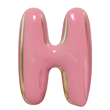 Muhteşem 3 boyutlu altın metalik sayılar ve harfler.