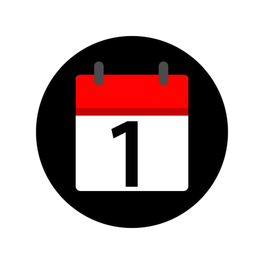 Takvim simgesi vektör illüstrasyonu