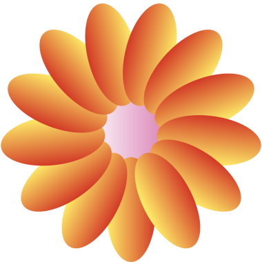 çiçek simgesi, vektör illüstrasyonu