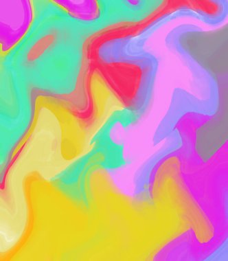 Yağlı boya çizgileri olan sıvı soyut arkaplan