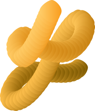 Beyaz arkaplanda sarı spiral