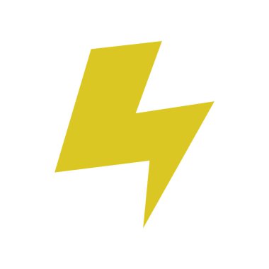 Şimşek simgesi vektörü. şimşek simgesi vektör simgesi