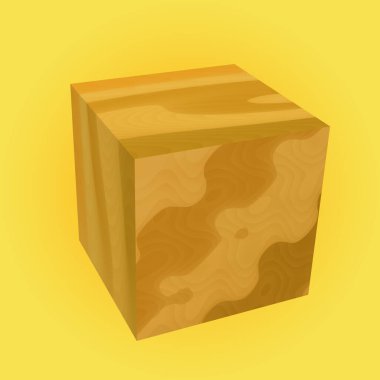 ahşap sandık simgesi, izometrik biçim